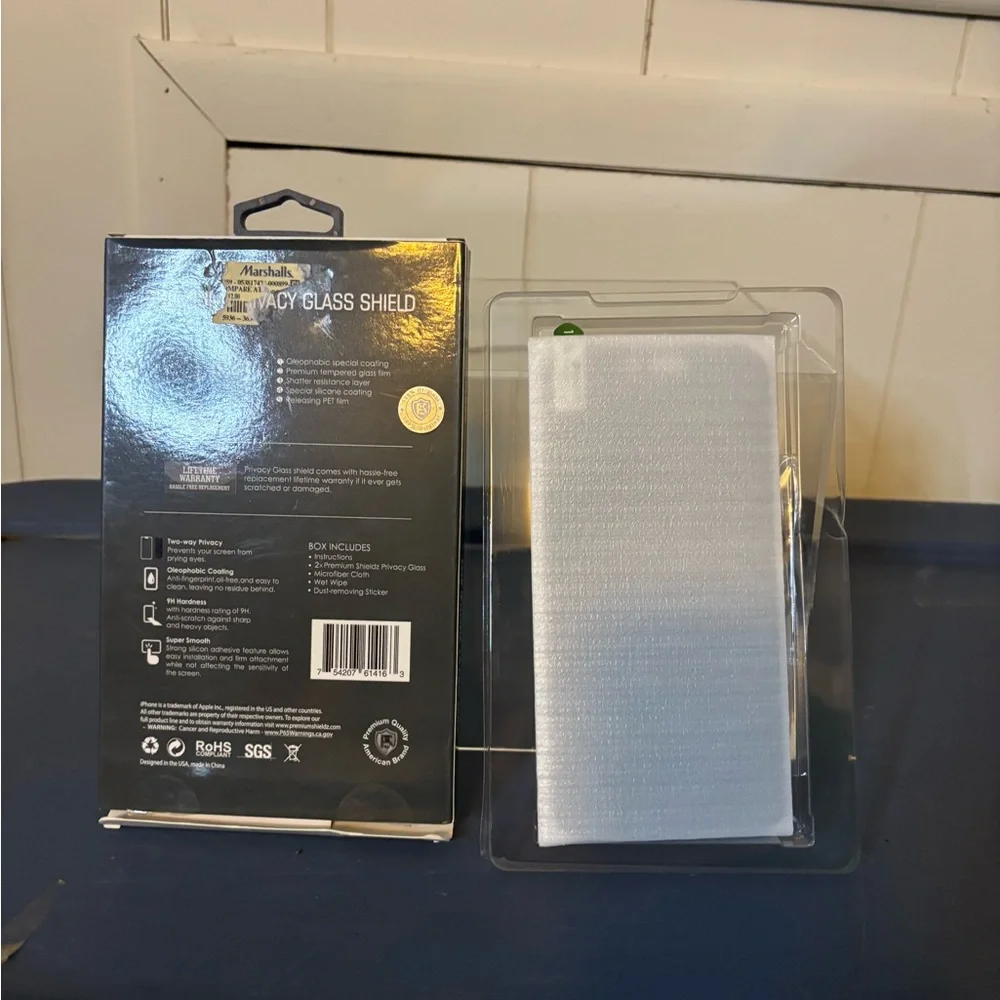 Privacy Glass Screen Protector for iPhone 14 Pro Max - 2-Pack